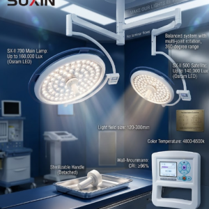 Double Dome LED Ceiling Operation Theater Light – SX-II 700/500